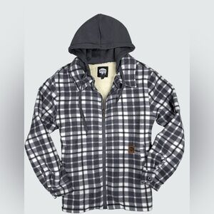 Buffalo Outdoors® Workwear Women's Sherpa Lined Hooded Fleece Grey